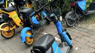 广州男子骑共享电单车遭罚款追踪：街头多为非法投放，有品牌称报销罚款
