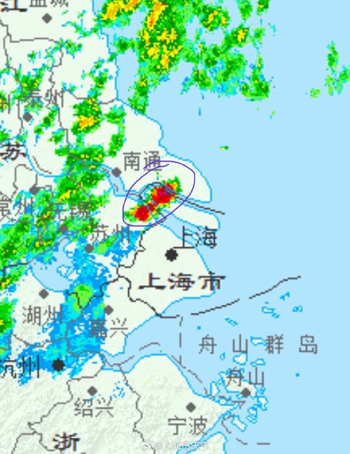 上海夜空出現“無聲閃電”？氣象部門：崇明有局地強雷暴雲團