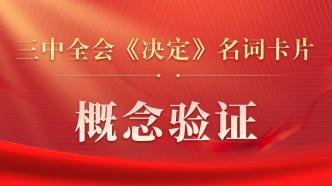 三中全会《决定》名词卡片天天学：概念验证