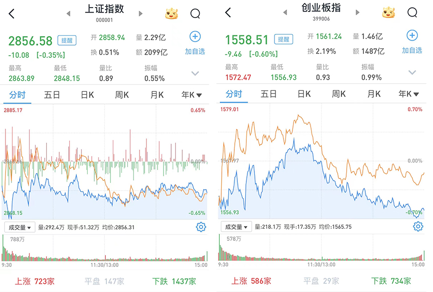 A股小幅下挫，沪深两市成交5095亿元，锂电池产业链反弹