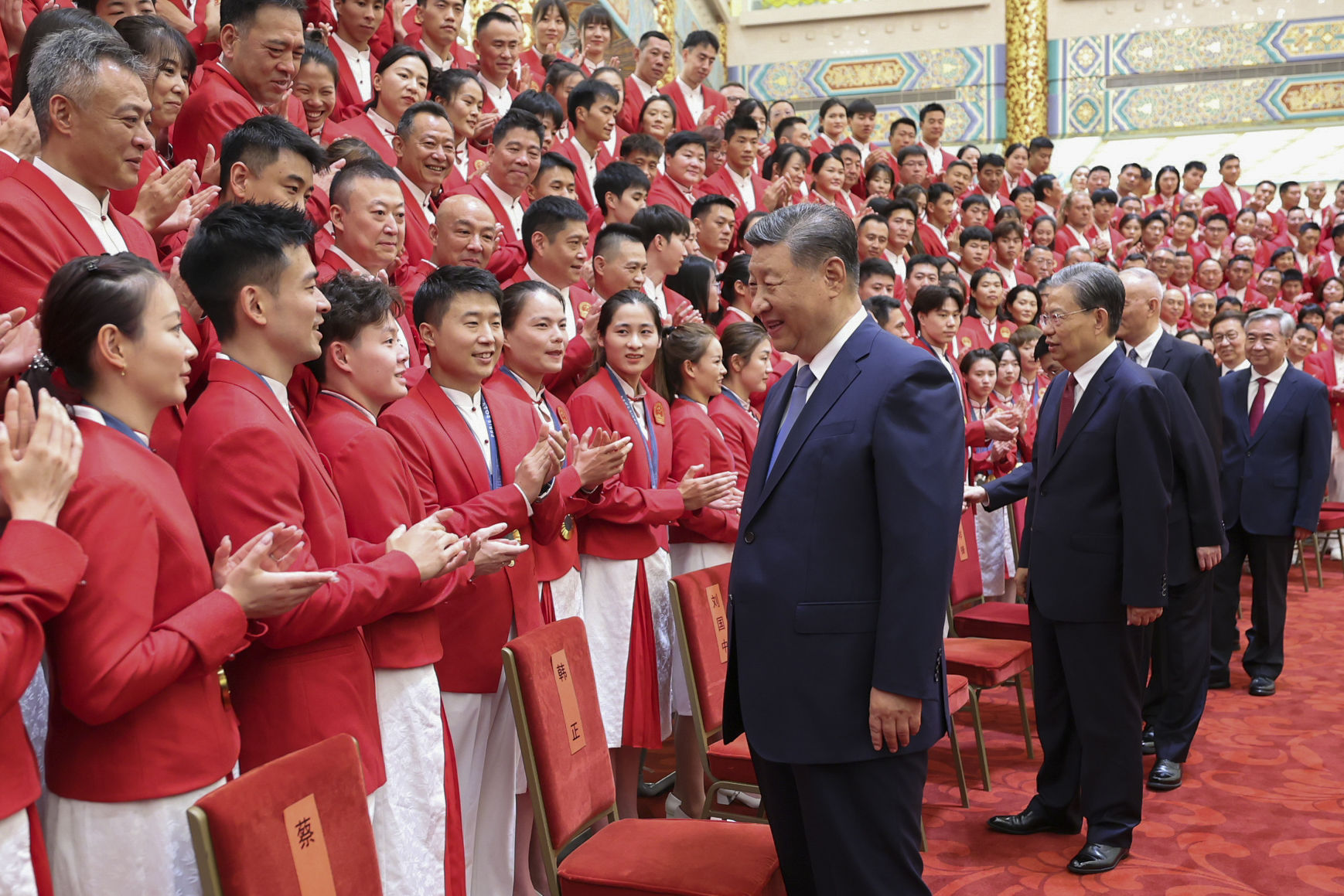 澳门管家婆资料大全参考图片:微镜头·习近平总书记接见第三十三届奥运会中国体育代表团