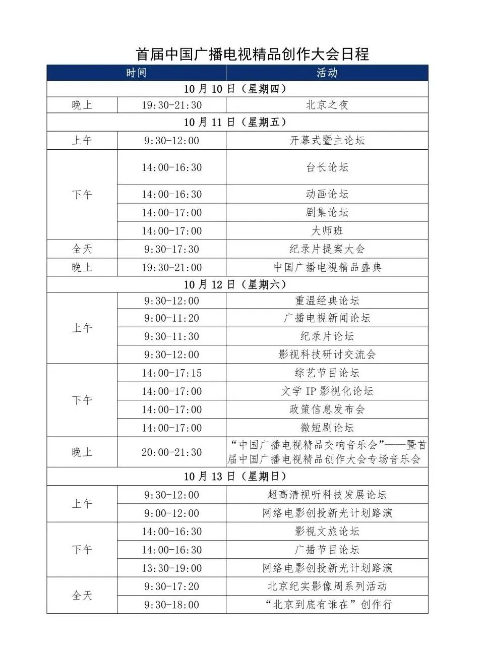 首届中国广播电视精品创作大会将在京举行  第1张