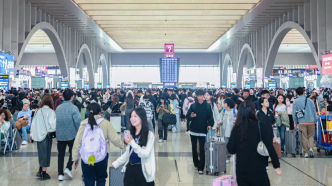 进入返程高峰，今日北京地区铁路预计发送旅客59.7万人次