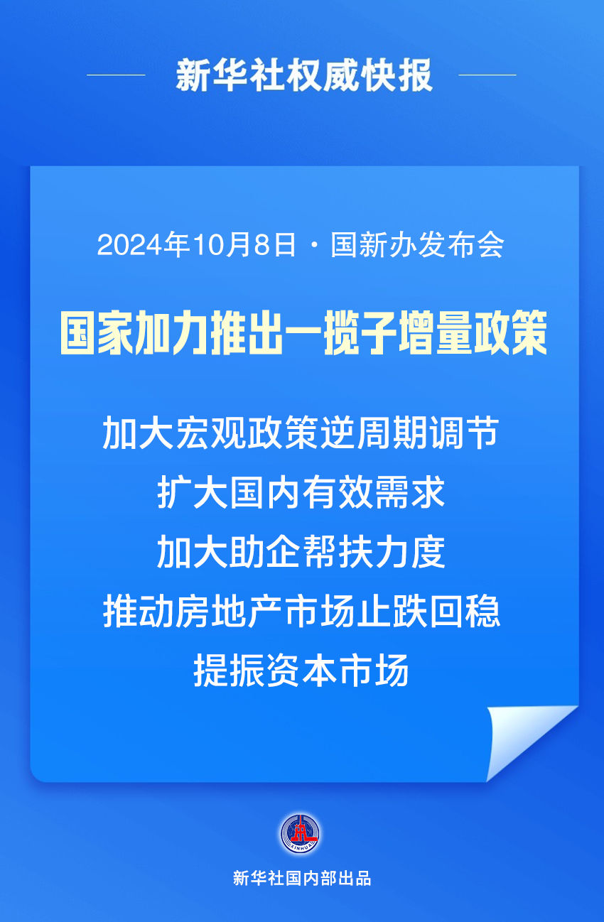 2024年澳门正版资料免费大全:国家加力推出一揽子增量政策