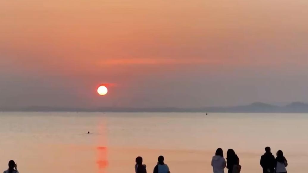 喜提“海景房宿舍”，烟台一大学生分享在宿舍看海上日出