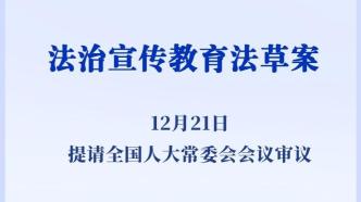 法治宣传教育法草案提请审议：拟将法律知识纳入公务员考录内容