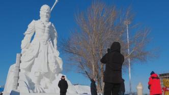 佳木斯“黑悟空雪雕”外形被嘲，雕刻师儿子回应已完工不会改动只会修复