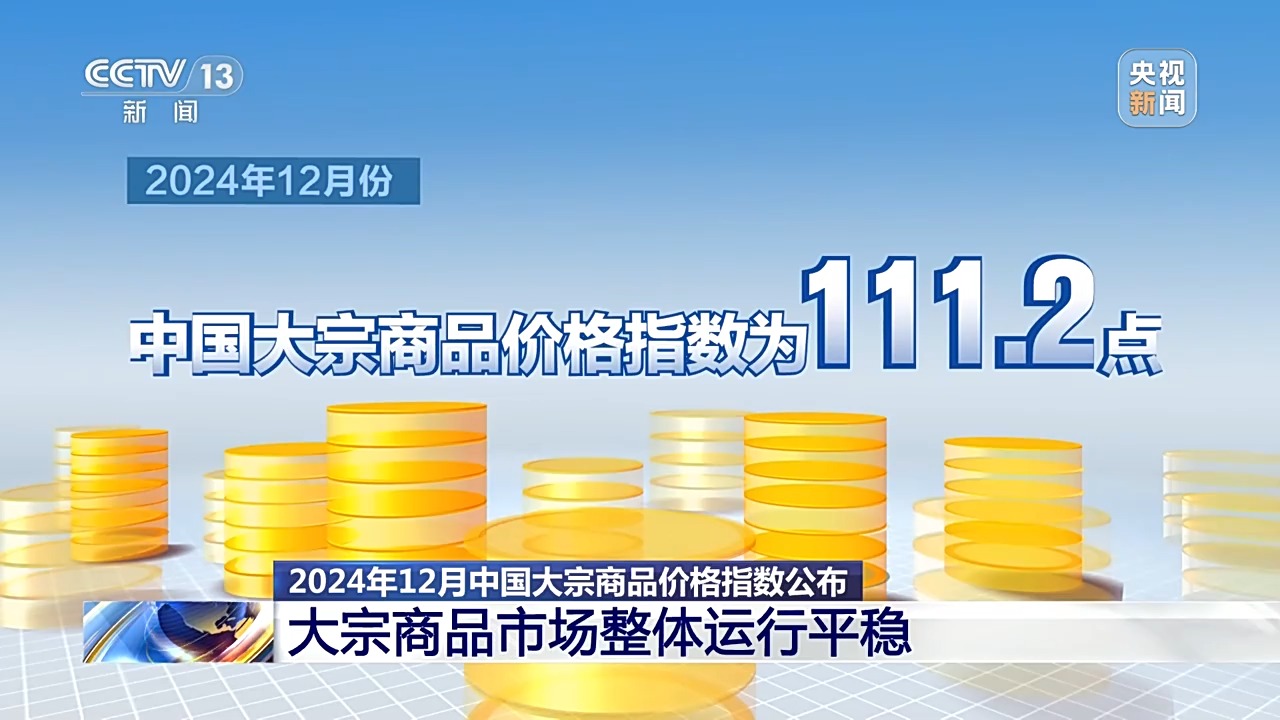 整体运行平稳，2024年12月大宗商品价格指数公布