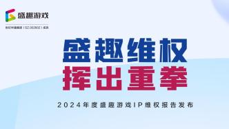 盛趣游戏发布《2024年度IP维权报告》：对IP侵权“零容忍”