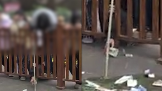女孩在樂(lè)山大佛下用棍扒走他人祈福錢(qián)，景區(qū)：會(huì)采取措施