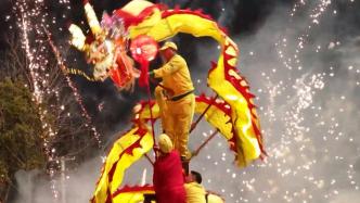 祈愿風(fēng)調(diào)雨順，安徽龍村灣村民舞龍迎接“二月二”