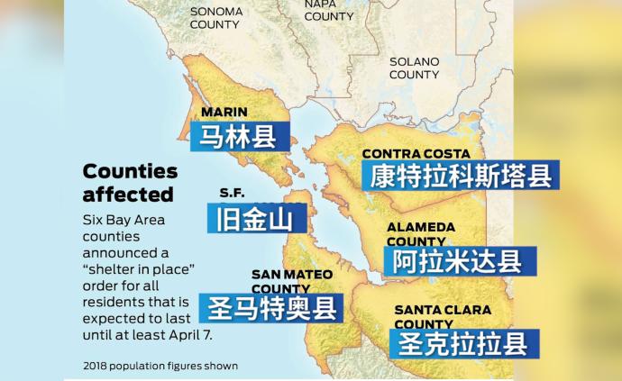 美国旧金山封城三周700万居民受影响