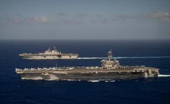 靖海略洋｜美巨舰演练新战术，破解“反介入”战力的新招数？