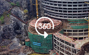 360°全景｜帶你入坑，18層的“深坑酒店”揭開神秘面紗