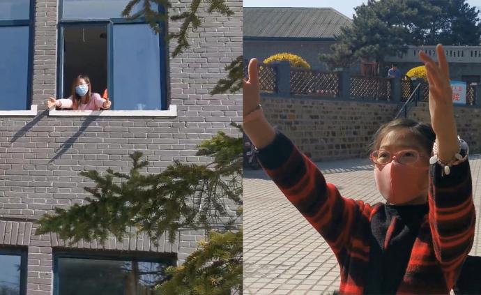 媽媽的媽媽帶我看媽媽,三代人隔空相擁