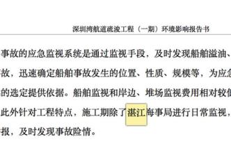 环境部回应深圳湾航道疏浚工程环评造假：性质十分恶劣，严查