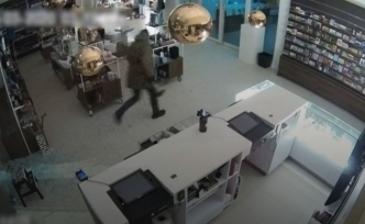 荷兰警方公布梵高画作被盗视频：小偷用大锤砸破两扇玻璃门