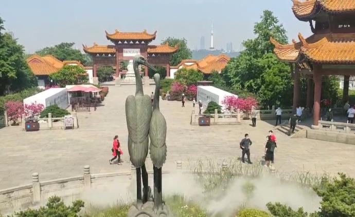 闊別近百天，黃鶴樓景區(qū)恢復(fù)有限開放