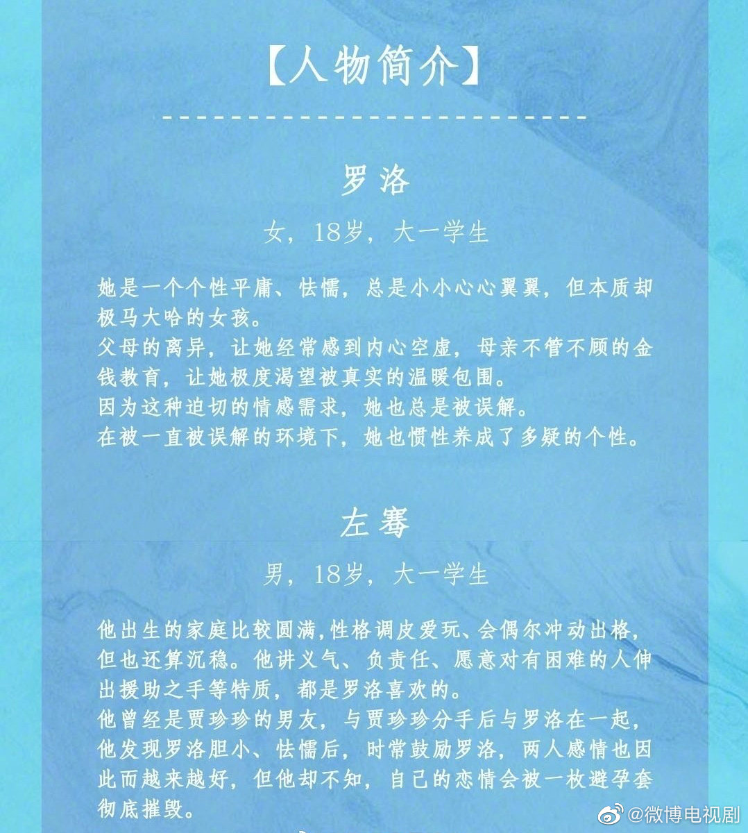 网传的人物简介