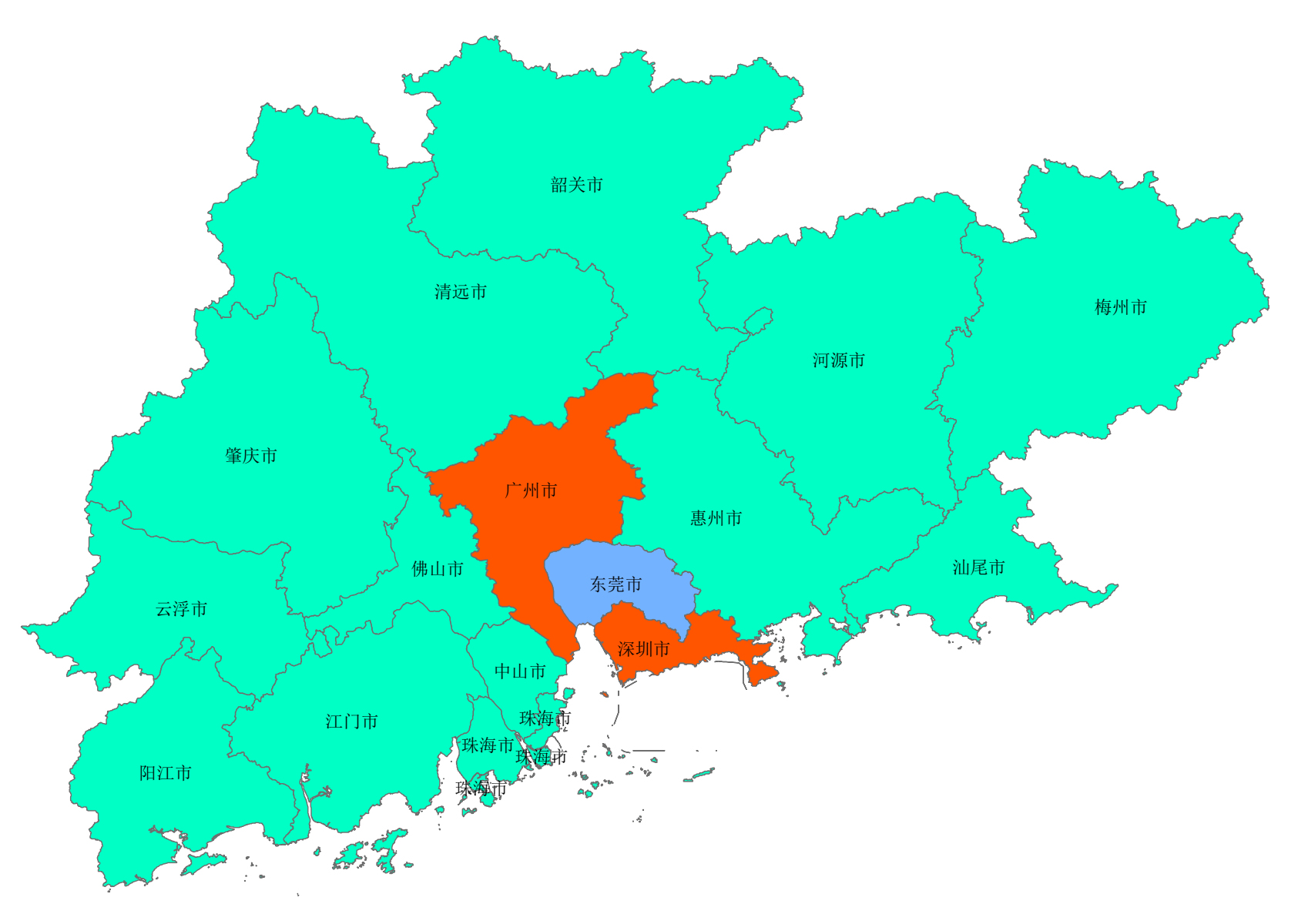 珠三角城市群