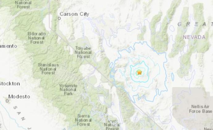 突發！美國內華達州發生6.4級地震