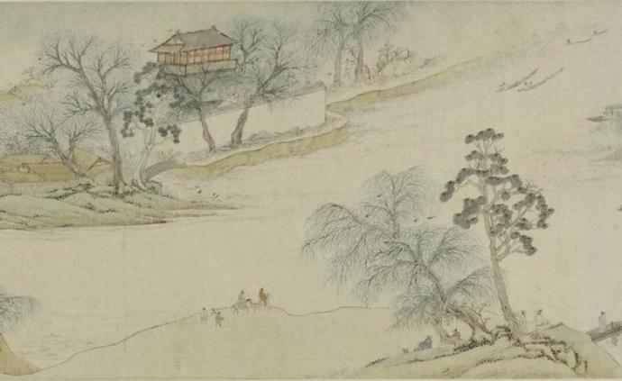 中国の掛軸 文 徴明「 江南春画 」999 中国の掛軸 文 徴明「 江南春画 」999 中国の掛軸 文 徴明「 江南
