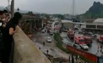 覃塘区应急局：一厂房坍塌25人伤
