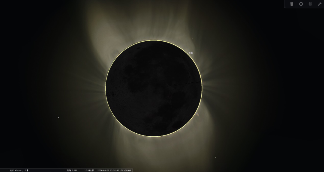 图片来源：Stellarium软件截图 制图：汤海明