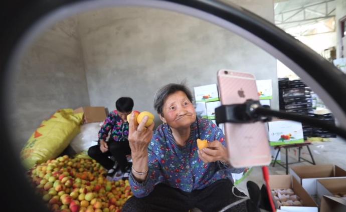 80歲奶奶直播帶貨,一周賣杏40箱