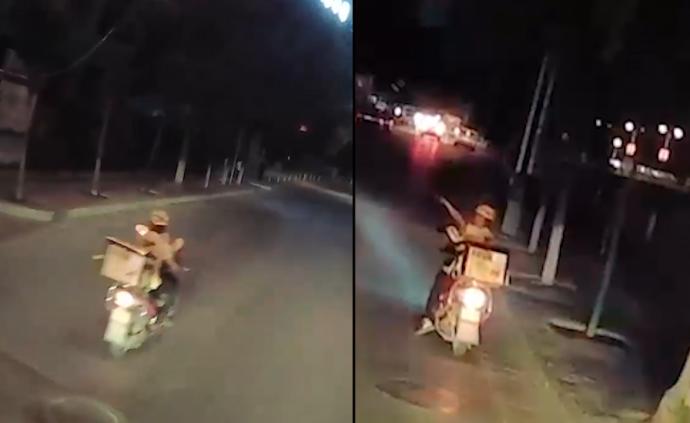 消防出警找不到著火小區(qū)，外賣小哥帶路