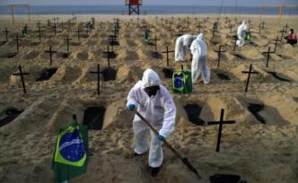 巴西海滩现百座坟墓，民众批政府不作为