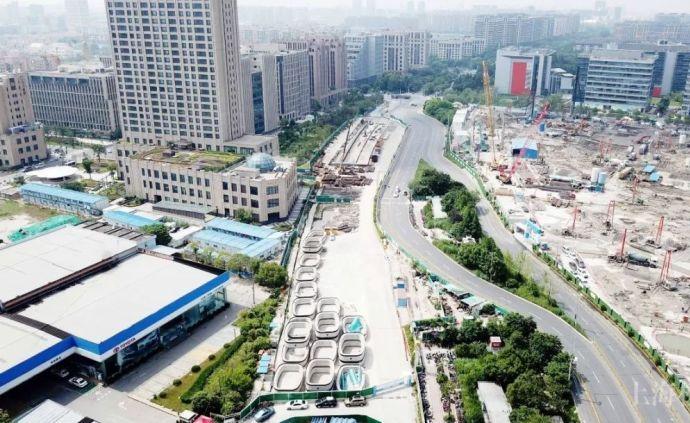 淞沪路—三门路下立交工程第一阶段顺利完成