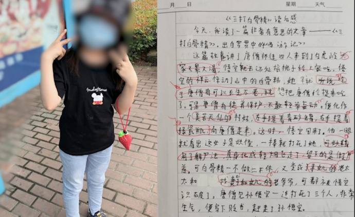 江苏坠亡小学生父母：女儿“负能量”作文体现独立思维