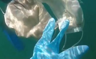 地中海捞出废弃口罩手套：分解需400年