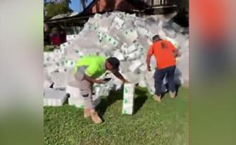 澳洲一华人店主家旁堆万卷厕纸，遭人哄抢