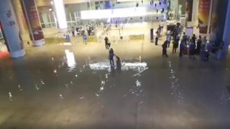 杭州火车南站运营第二天遇暴雨出站层积水，排水管网将改造