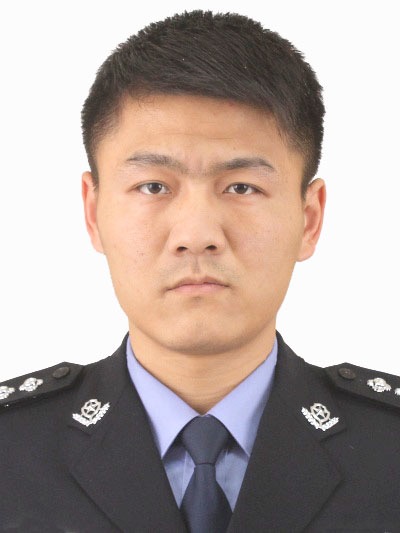 牺牲民警王涛遗像。淮安市公安局 图