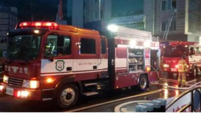 韓國南部一醫院凌晨失火,已致2死28傷