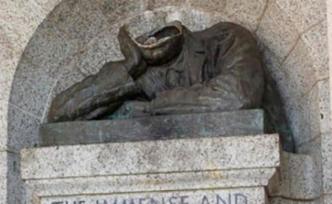 南非开普敦殖民者雕像被“斩首”，或与反种族歧视抗议有关