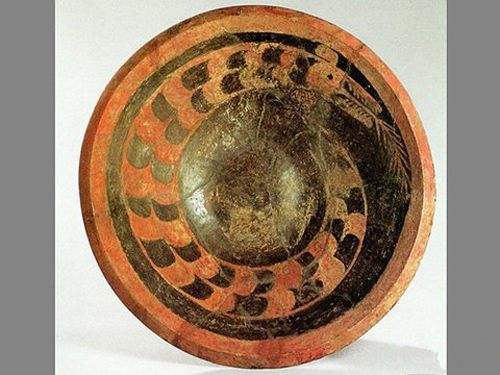 陶寺出土的彩陶龙纹盘