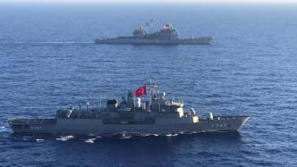 美土在地中海进行海上联合训练，俄黑海舰队举行大规模演习