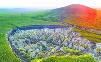 西伯利亚巴塔盖卡坑出现地球上最大解冻滑坡，全球变暖惹的祸