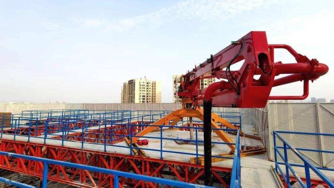 我國首臺住宅造樓機成功投入使用,3天可造一層樓