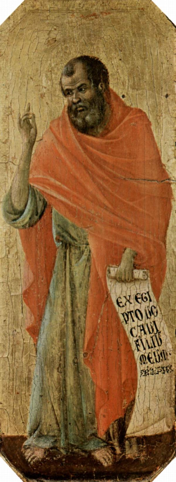 Duccio di Buoninsegna绘何西阿（约1309-1311）