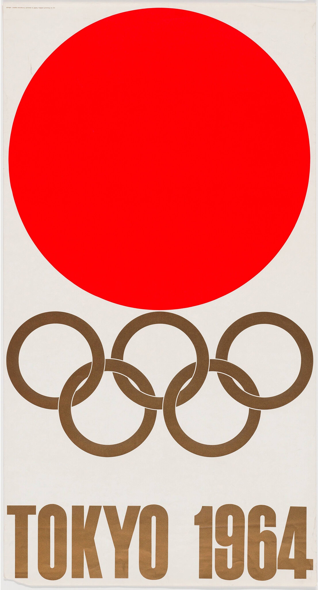 龟仓雄策设计的1964年东京奥运会海报