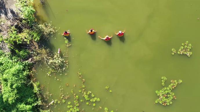 洞庭湖畔的汛期：他们50岁，赤脚下水“查险”