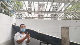 男子在上海马路上偷12片护栏用于家里装修，被刑拘