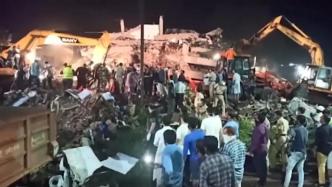 印度一建筑发生倒塌，致1人死亡70人被困