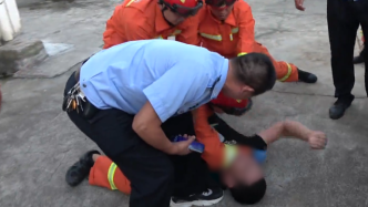 对话救轻生男子反挨拳的消防员：挨一拳救一命，值
