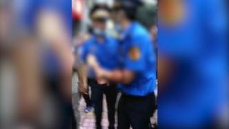 重庆南岸区城管疑与商户发生冲突，一城管手臂受伤